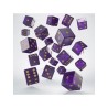 Q Workshop - PACK DE D6 - VIOLET SCINTILLANT & OR