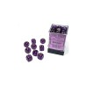 12MM D6 Royal Purple/Gold LUMINARY DICE BLOCK (36 Dés)
