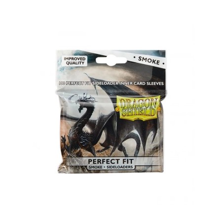 100 Sous-pochettes Perfect Fit SideLoaders Format Standard smoke - Dragon Shield