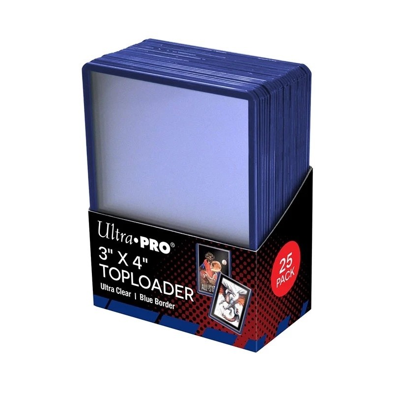 Ultra Pro 7,6 x 10,2 cm Bordure Bleue Toploader