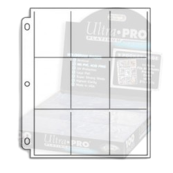 1x Ultra Pro Silver Nine Pocket Page