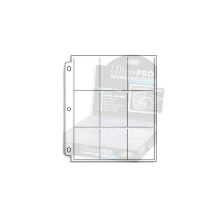 1x Ultra Pro Silver Nine Pocket Page