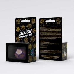 Viridian Jumbo dé Treasure Generator Die D12 Shimmering Purple