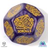 Viridian Jumbo dé Treasure Generator Die D12 Shimmering Purple