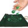 Roll on a Scroll Dice Case and 7pc Acrylic Dice Set: vert