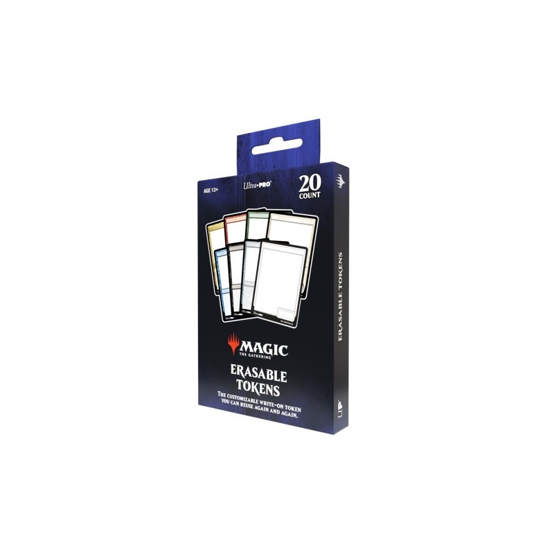 Ultra Pro - Magic the Gathering - Token Magic - ERASABLE TOKENS / Jeton à dessiner X20
