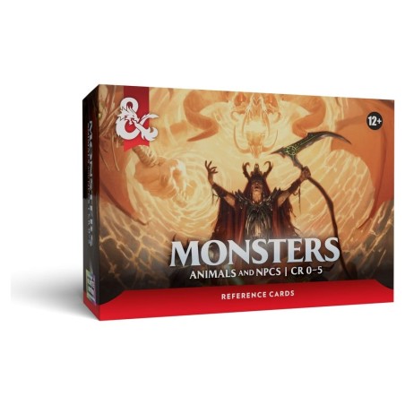 Dungeons & Dragons RPG Fiches de Référence: Monstres (animaux et PNJ) (version Anglaise)