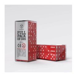 Q Workshop - PACK DE D6 - ROUGE & BLANC